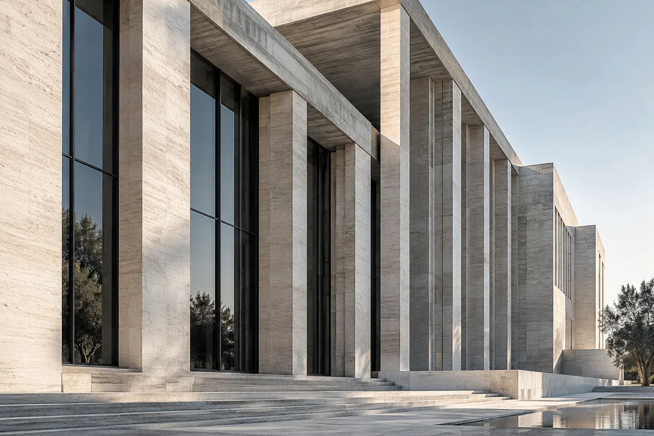 Architectural facade study created for the consulting concept